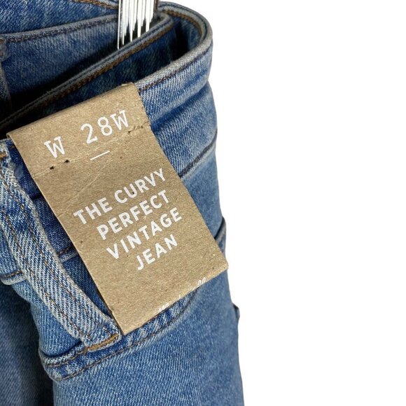 Madewell The Plus Curvy Perfect Vintage jeans Distressed size 28W New - Picture 3 of 7